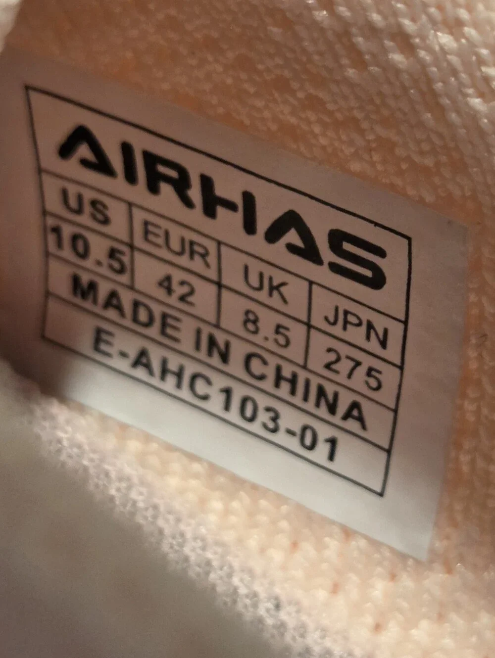 NWOT AIRHAS Wide-Toebox Minimalist Comfort Sneakers - Pink - Size 10.5 WIDE